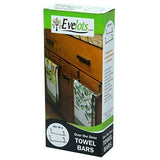 Get evelots over cabinet door dish towel bar holders 9 37 stainless steel set 2