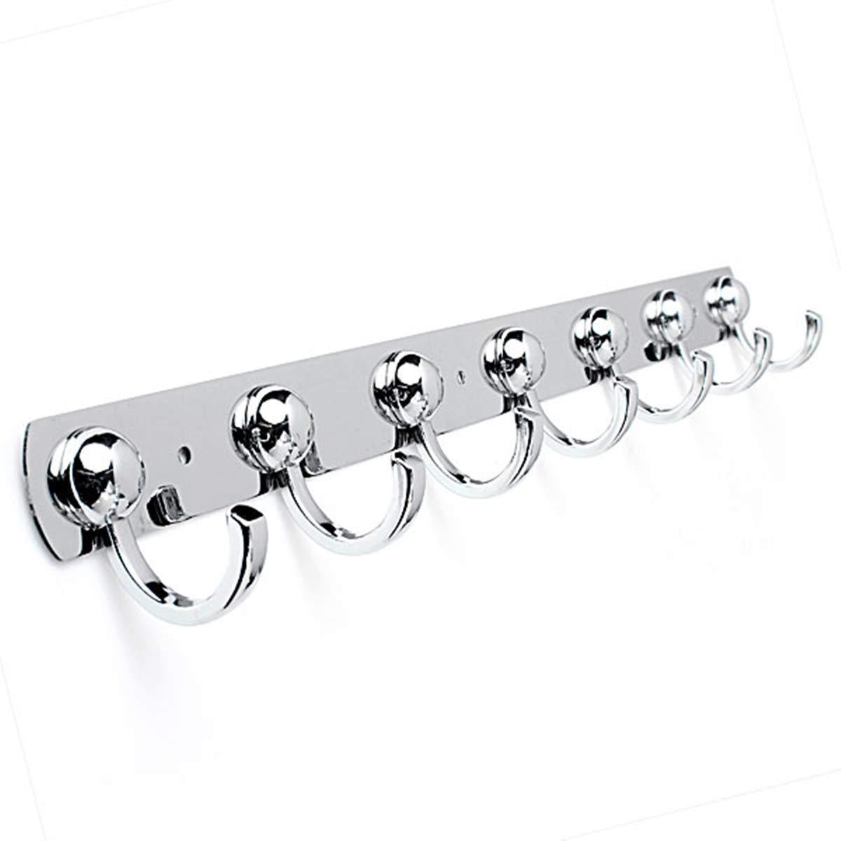 Online shopping kingso utility hooks kitchen stainless holder rack coat towel hat bathroom wall hanger 7 hooks