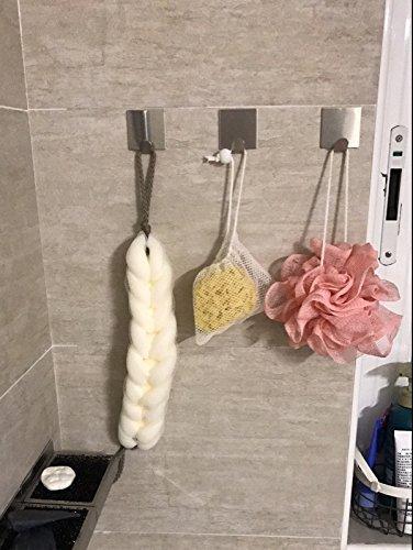 Home fotyrig adhesive hooks wall hooks hangers waterproof stainless steel stick on hooks for hanging robe towel coat kitchen utensils keys bags home kitchen bathroom 8 packs