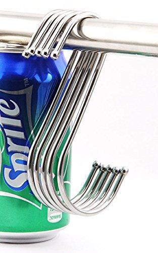 Best ruiling premium 4 9 inch heavy duty stainless steel s hooks s shaped hook hanger hooks ideal for hanging pots and pans plants utensils towels etc set of 10