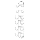 Great mdesign wall mount metal wire towel storage shelf organizer rack holder with 6 compartments shelves for bathroom towels 2 pack chrome