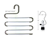 Buy multi pants hanger with pant hangers space saving non slip stainless steel with white silicone coating use for jeans pants towel scarf tie