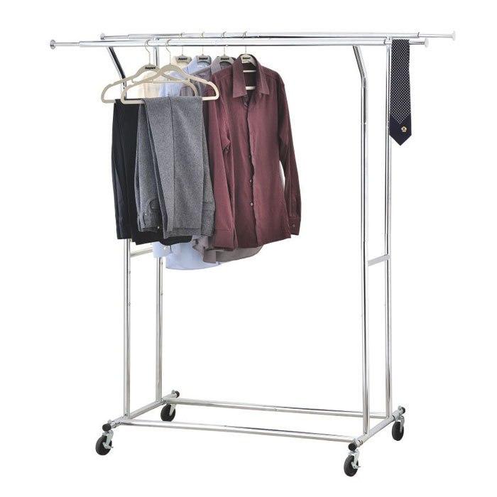 Double Commercial Garment Rack