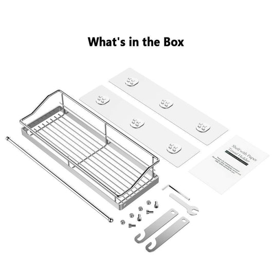 Purchase odesign 2 in 1 paper towel holder with shelf for kitchen shower bathroom sus 304 stainless steel no drilling