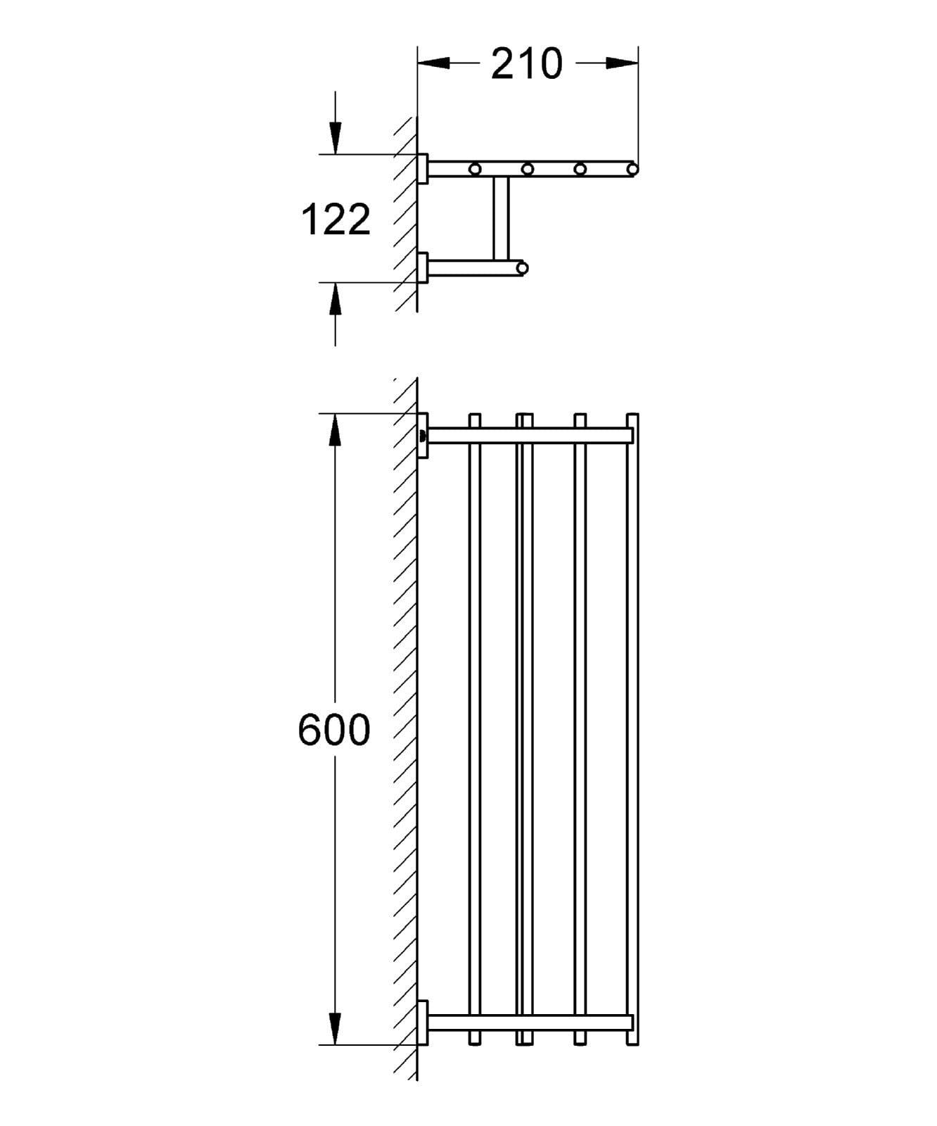 On amazon essentials cube 23 5 8 in multi towel rack