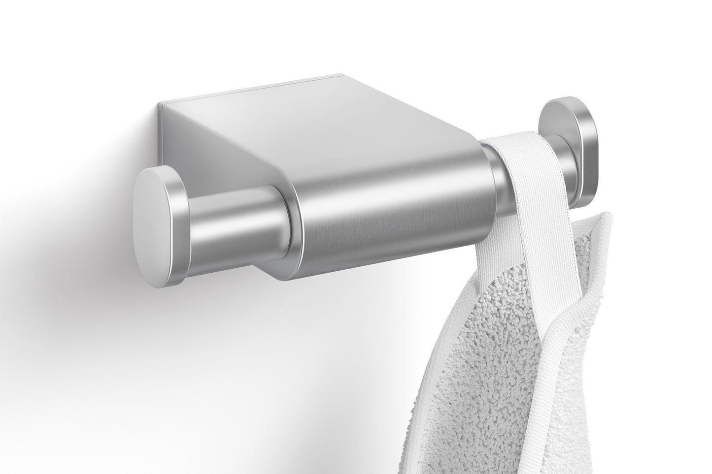 Storage zack 40420 double towel hook stainless steel metallic