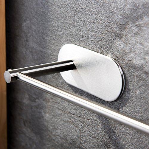 Kitchen venagredos self adhesive towel bar hand dish towel rack stick on towel holder for bathroom kitchen no drilling