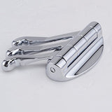Organize with do4u solid metal swivel coat hook heavy duty folding swing arm triple coat hook with multi three foldable arms towel clothes hanger for bathroom kitchen polished chrome 2 pcs