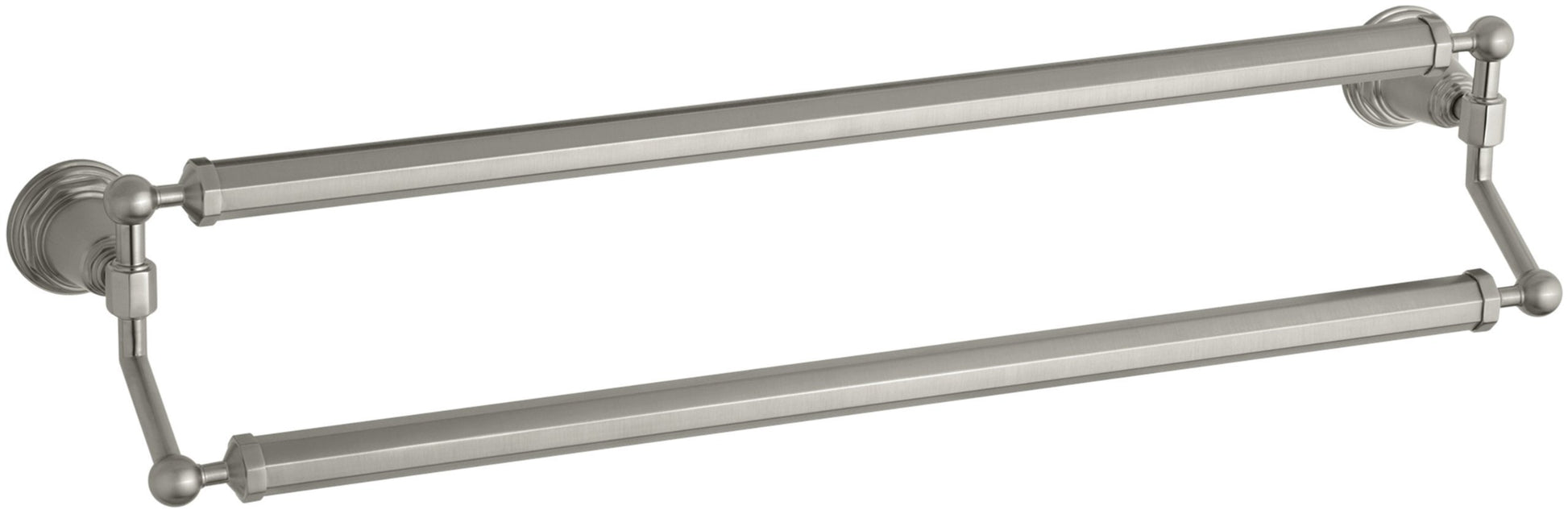 Related kohler k 13117 bn pinstripe 24 inch double bathroom towel bar vibrant brushed nickel