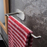 Great venagredos self adhesive towel bar hand dish towel rack stick on towel holder for bathroom kitchen no drilling