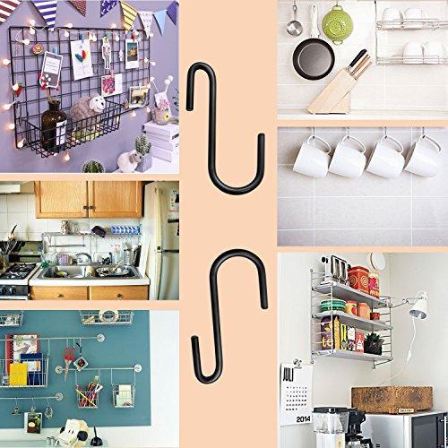 Shop 30 pack esfun heavy duty s hooks black s shaped hooks hanging hangers pan pot holder rack hooks for kitchenware spoons pans pots utensils clothes bags towels plants