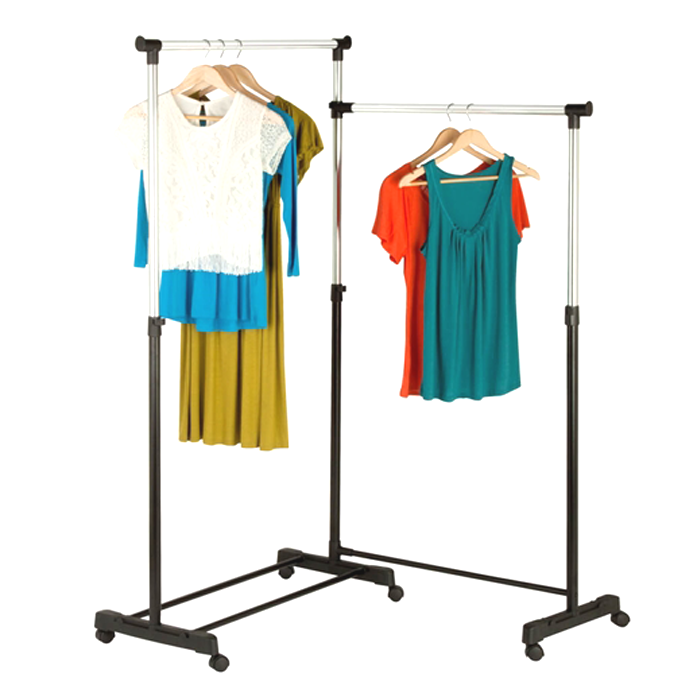 Corner Dual Garment Rack