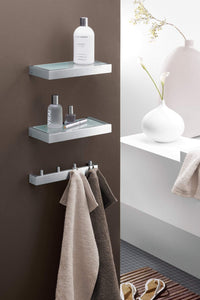 Save zack 40389 linea wall mounted towel hook rail for 4 towels