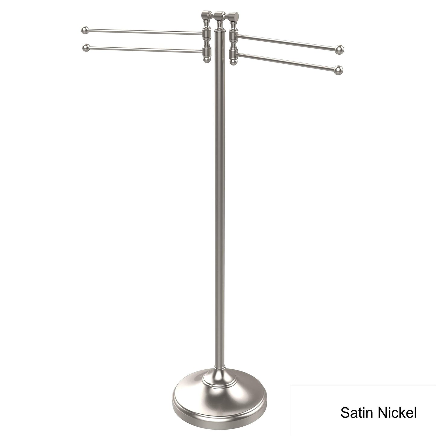 Top allied brass rwm 8 pni floor towel stand polished nickel