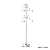 Select nice allied brass ts 6 sn 49 inch towel stand with 2 17 inch bars satin nickel