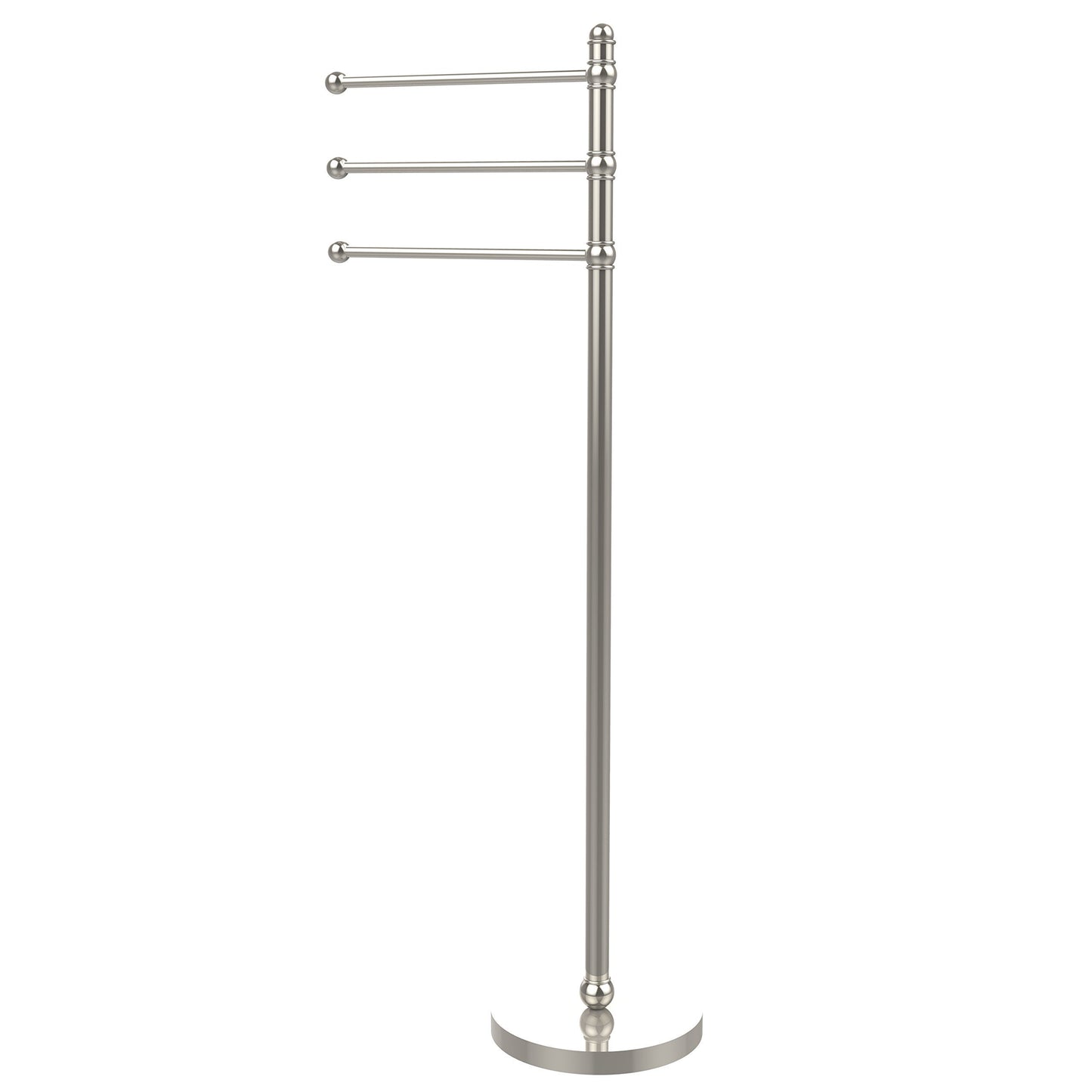 Amazon allied brass glt 3 pni 49 inch towel stand with 3 12 inch arms polished nickel