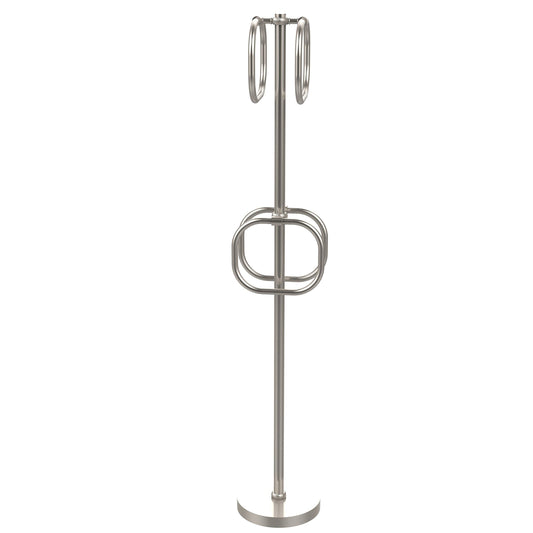 Budget friendly allld allied brass ts 40t sn towel stand with 4 integrated towel rings