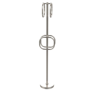 Budget friendly allld allied brass ts 40t sn towel stand with 4 integrated towel rings