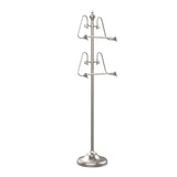 Save allied brass ts 6 sn 49 inch towel stand with 2 17 inch bars satin nickel