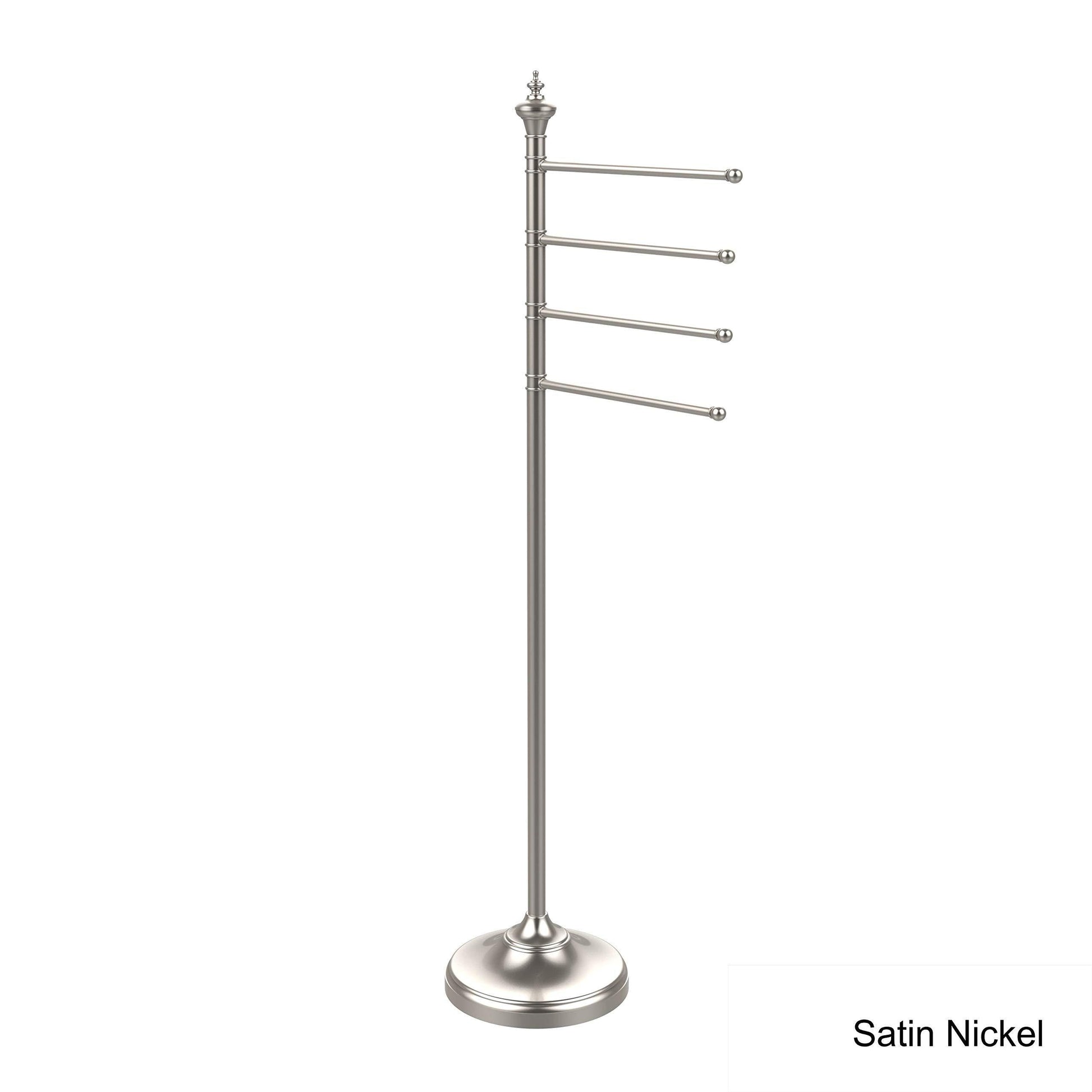 Online shopping allied precision industries allied brass ts 4l sn towel stand with 4 12 inch arms satin nickel