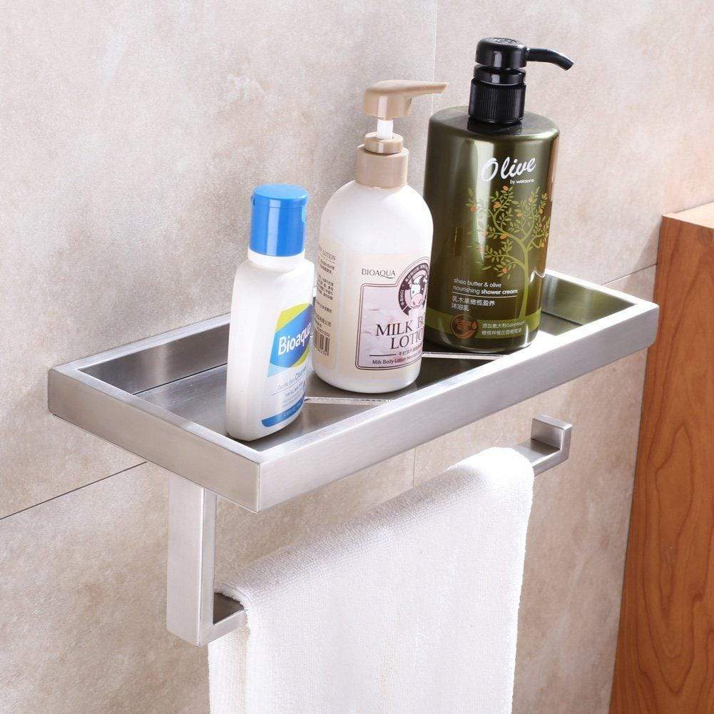 Exclusive kitchen paper towel holder with shelf aplusee sus304 stainless steel bathroom toilet paper holder with wet wipes dispenser seasonings spice rack storage organizer brushed nickel