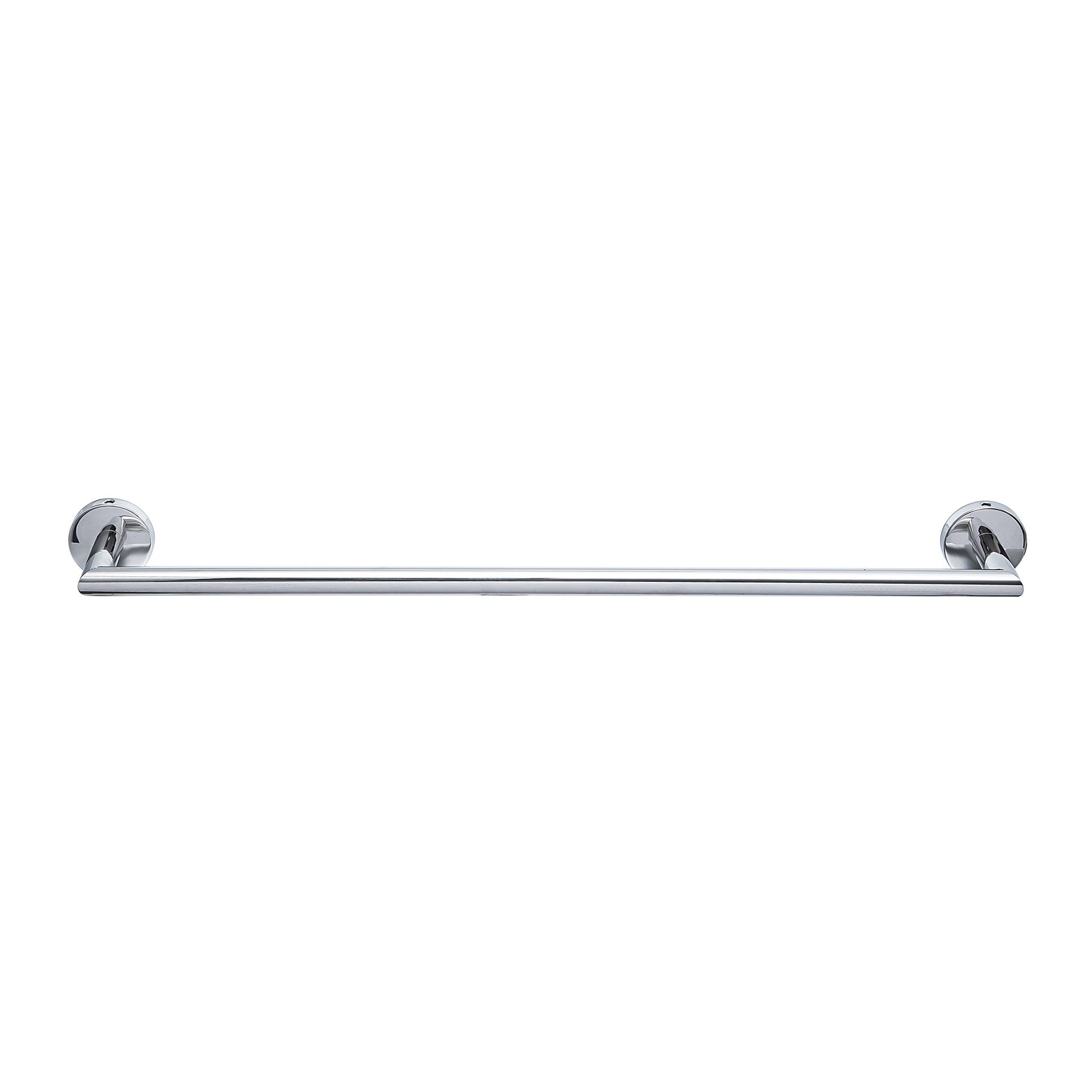 Get qt home decor single towel bar w round base 24 inches luxurious modern shiny polished finish made from stainless steel water rust proof wall mounted easy to install