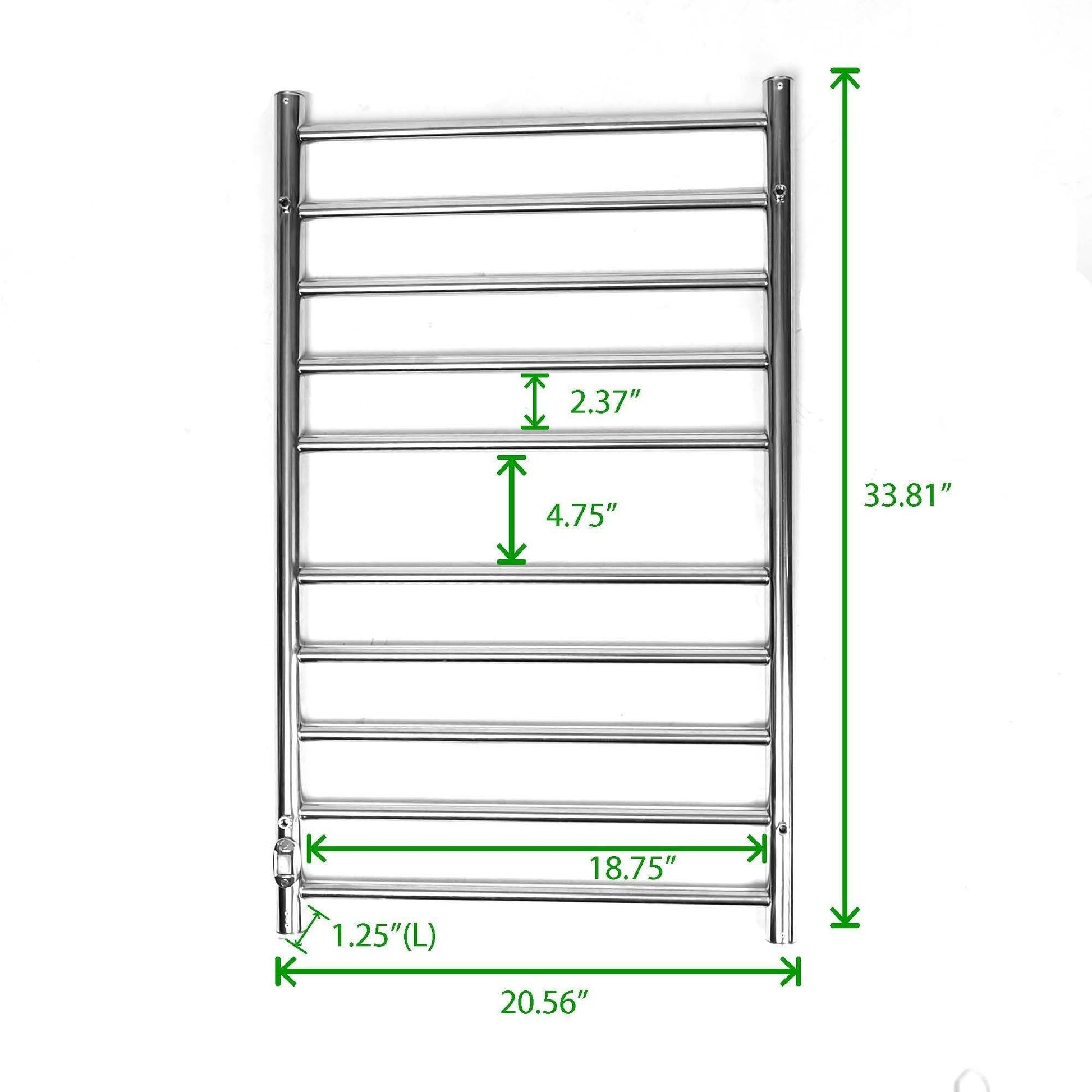 Save on mind reader lgtowarm sil electric heated clothing rack 100 watt stainless steel wall mounted towel stand dryer airer warmer silver