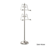 Results allied brass ts 6 sn 49 inch towel stand with 2 17 inch bars satin nickel
