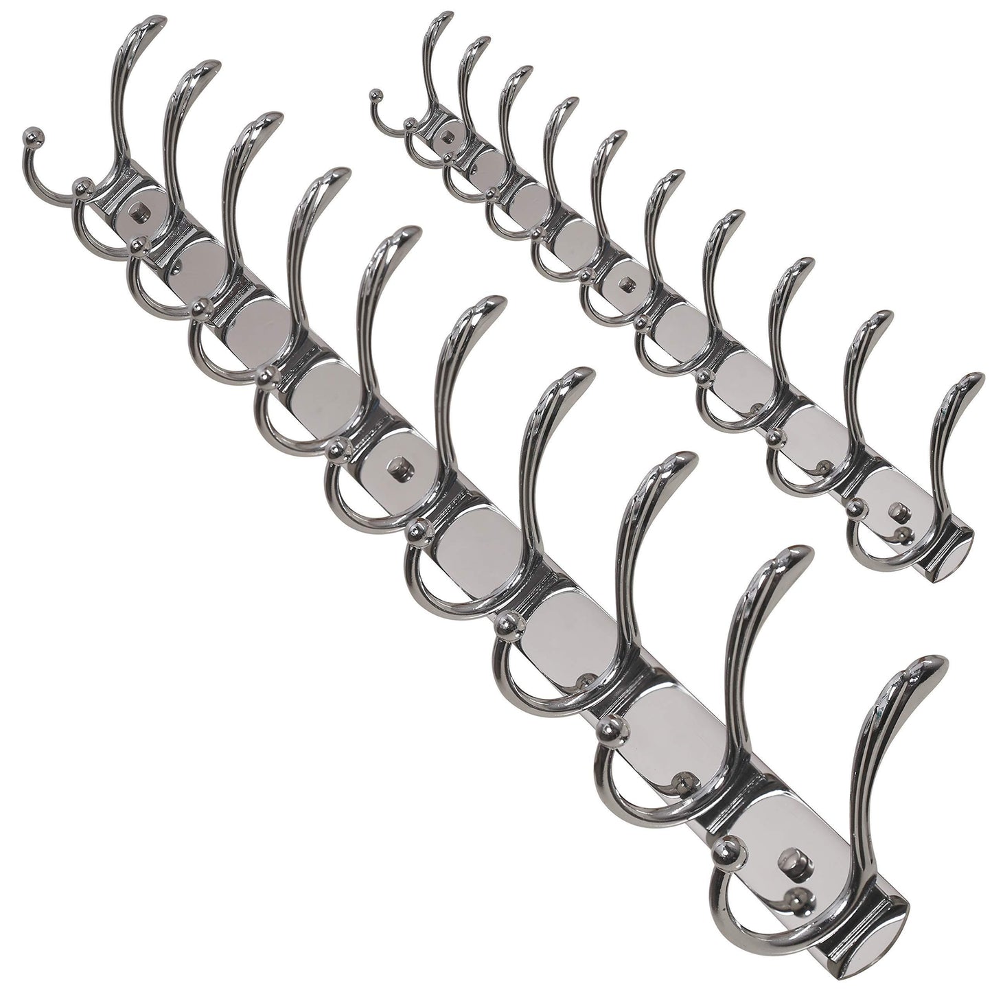 Save on dseap wall mounted coat rack 10 hooks heavy duty stainless steel metal coat hook for clothes towel hat robes mudroom bathroom entryway cock tail chromed 2 packs