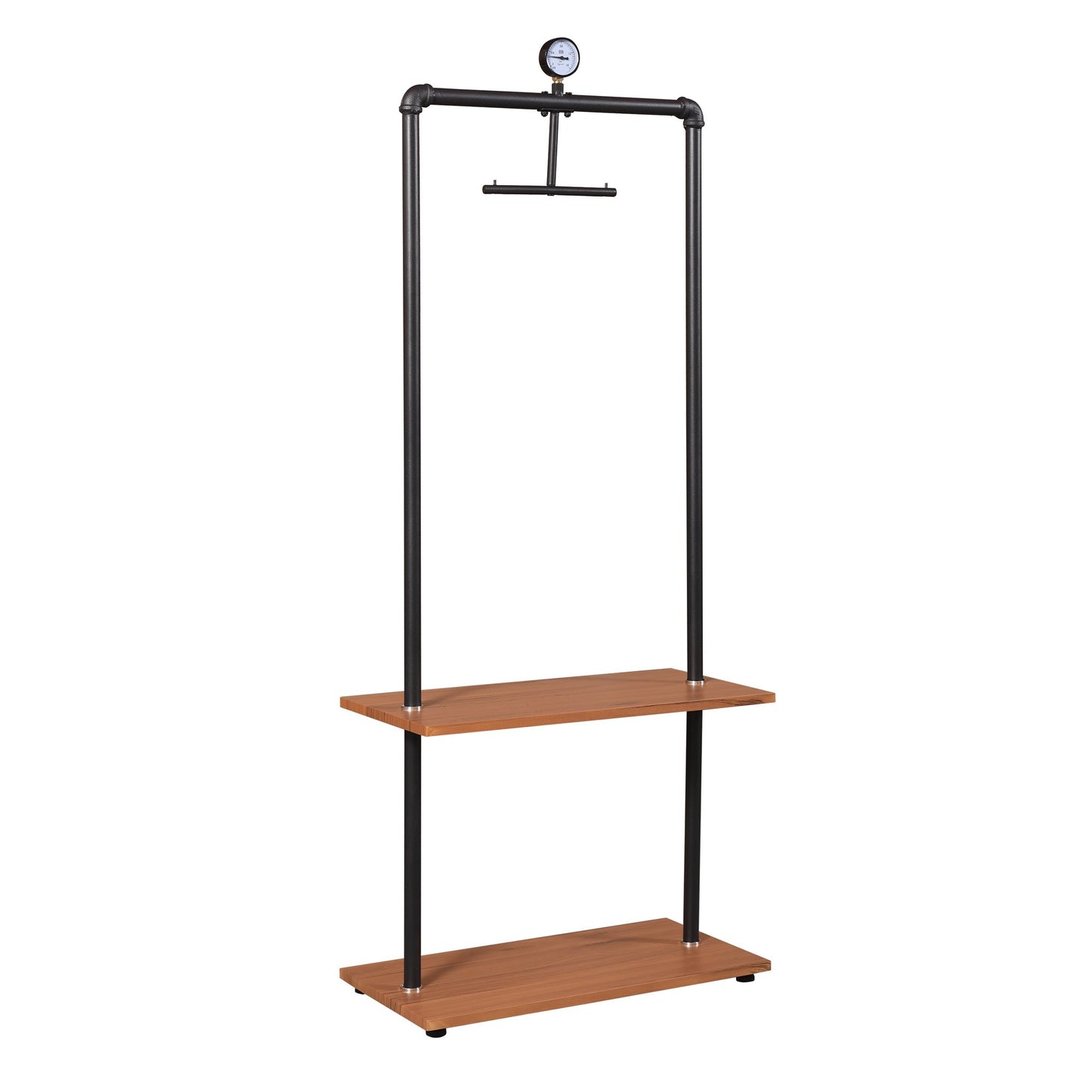 Furinno Garment Rack with Wood Shelves FIND03AX