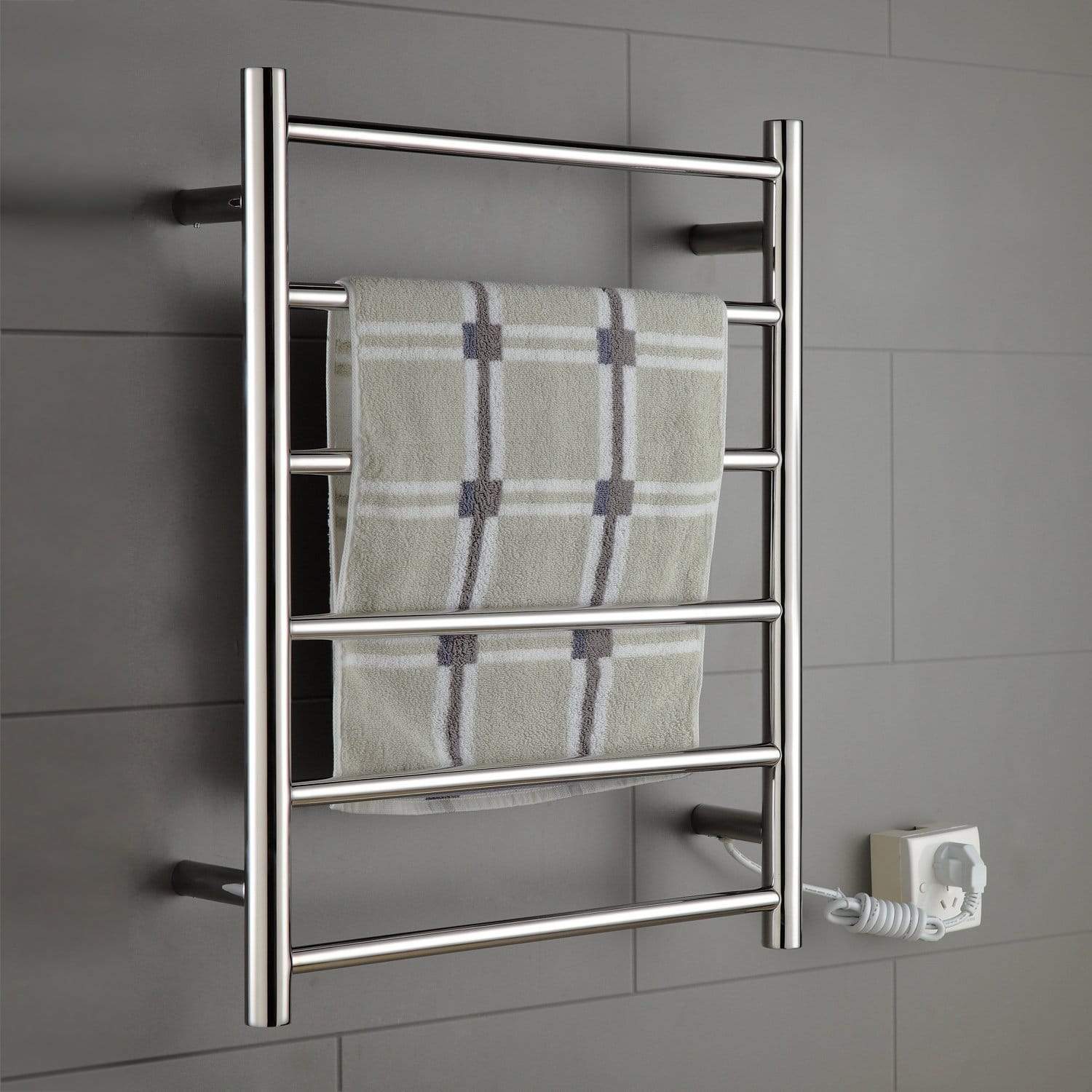 Great onda towel warmer stainless steel wall mounted heated 6 bars 110 120v