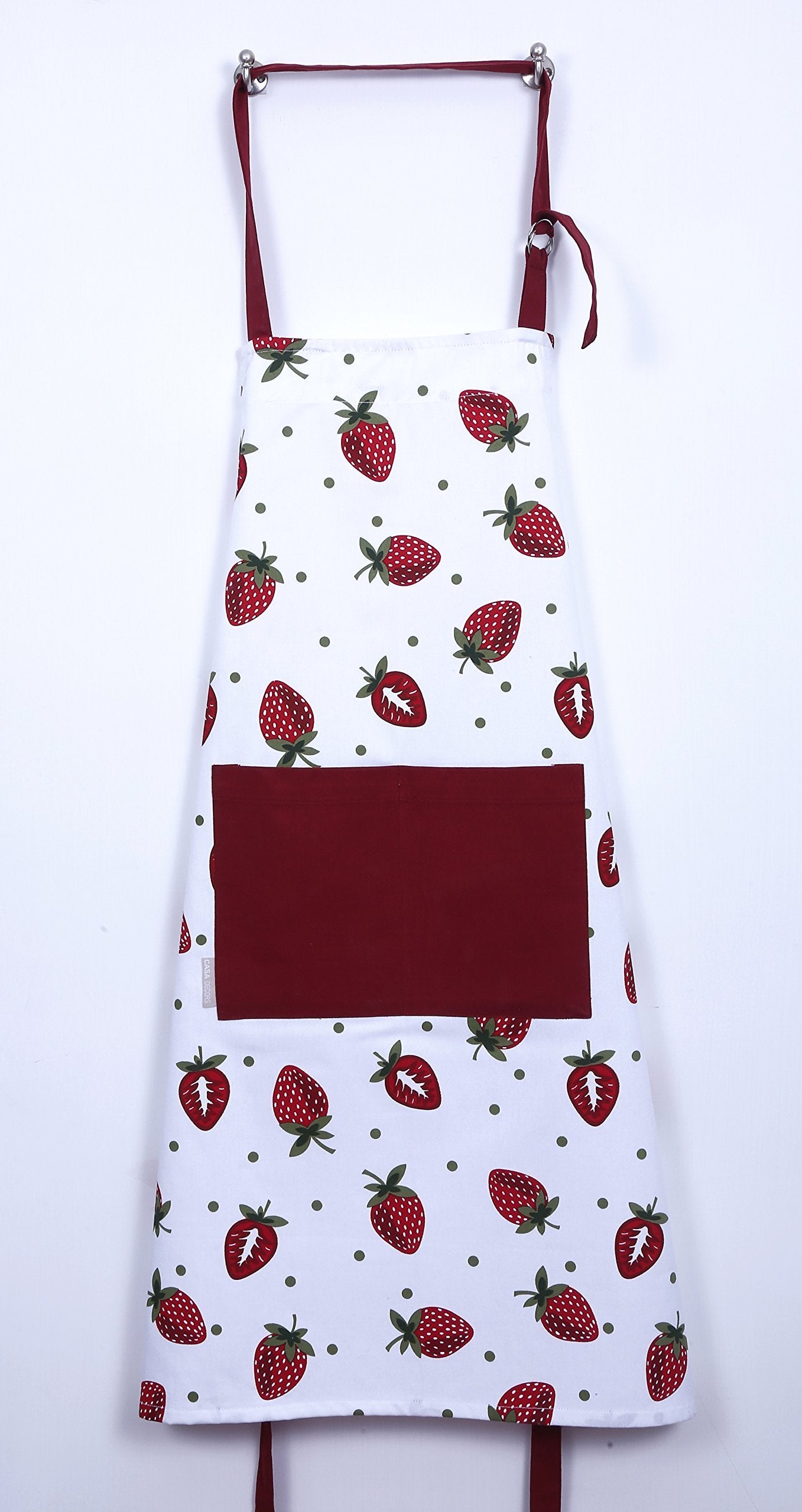 Products casa decors set of apron oven mitt pot holder pair of kitchen towels in a unique berry blast design made of 100 cotton eco friendly safe value pack and ideal gift set kitchen linen set