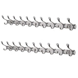 Shop here dseap wall mounted coat rack hook 10 hooks 37 5 8 long 16 hole to hole heavy duty stainless steel for coat hat towel robes mudroom bathroom entryway seashell chromed 2 packs
