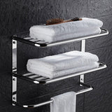 Discover the kaileyouxiangongsi 24 inch shelf towel rack stainless steel two tier