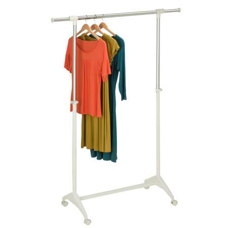 Modern Adjustable Garment Rack, White