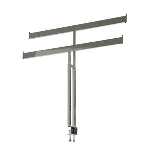 "T" Style Double Bar Rack Topper - Chrome Finish,Pack Size - 1