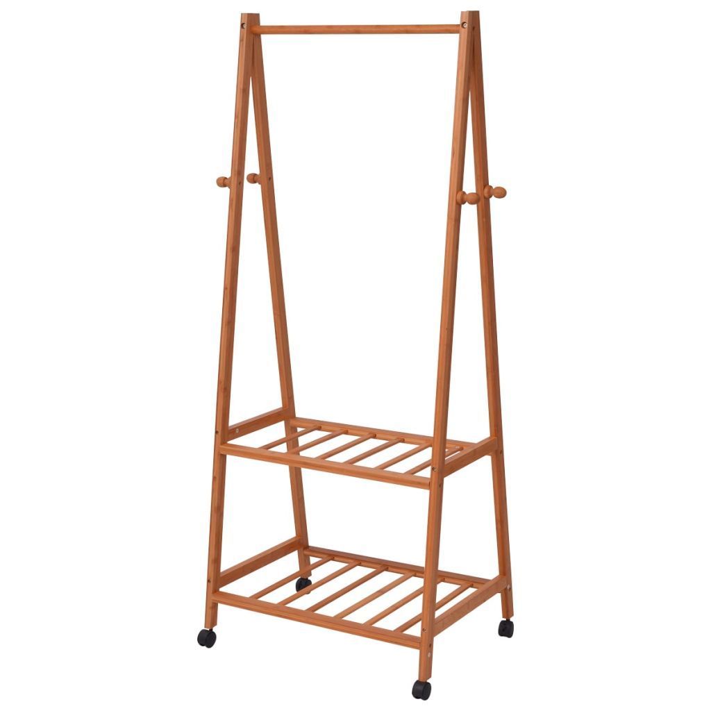 Clothing Rack Bamboo 73.5x45x154 cm