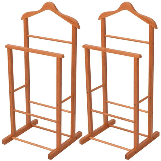 Clothing Racks 2 pcs Bamboo 46x40x95 cm